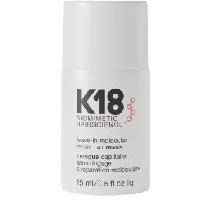 K18 LEAVE IN MOLECULAR REPAIR HAIR MASK 15ML