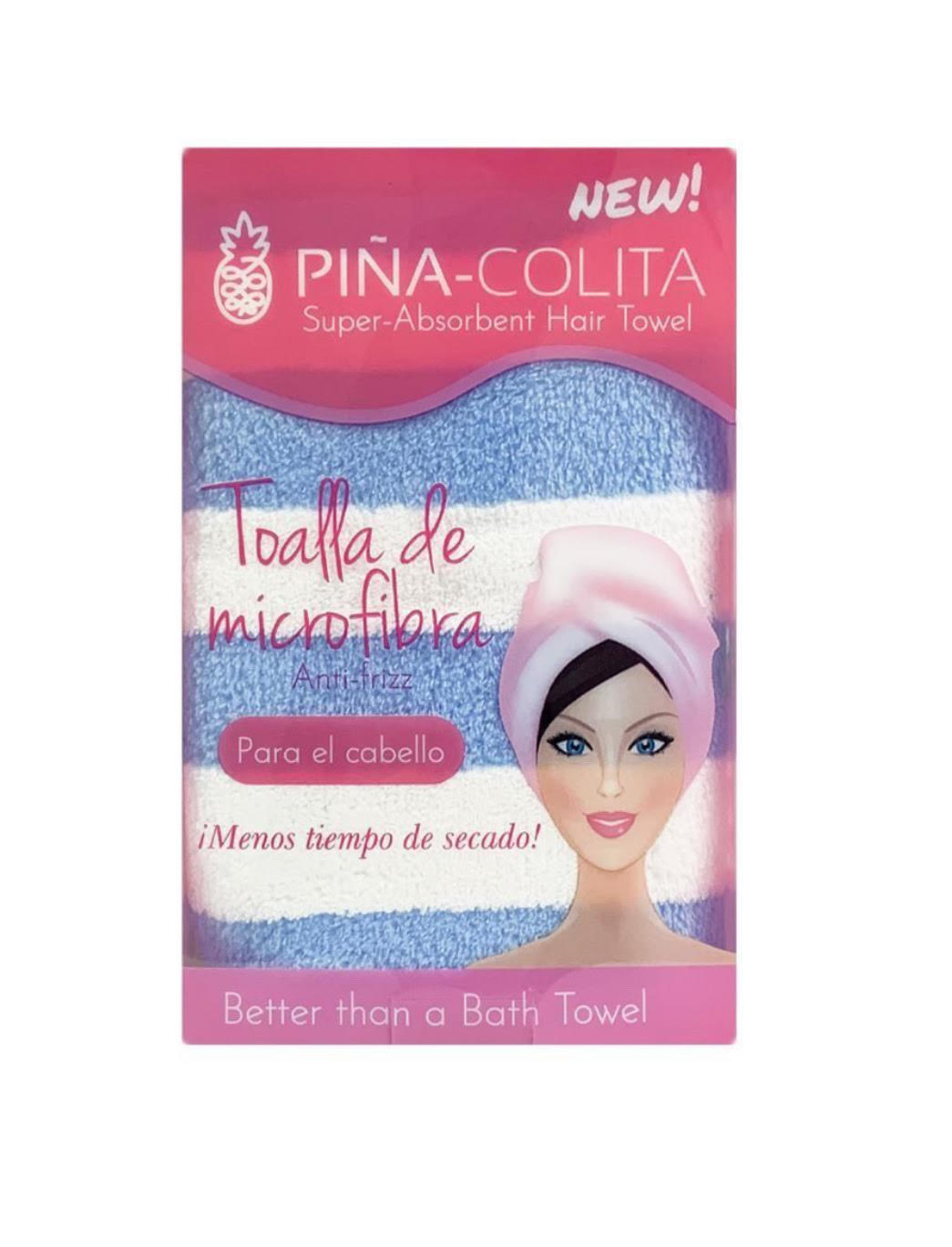 PINACOLITA TOALLA MICROFIBRA ANTIFRIZZ